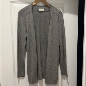 Lou & Grey Charcoal Open Cardigan
